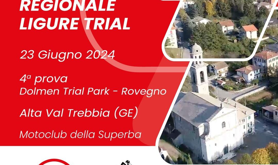 Presentazione Campionato Regionale Ligure 2024.4° Prova del 23 Giugno al Dolmen Park di Rovegno (Ge)