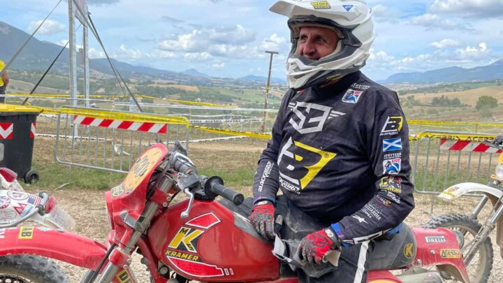 Il trialista Alessandro Merlo all’Enduro Vintage Trophy di Camerino.IL DIARIO DEL TERZO GIORNO