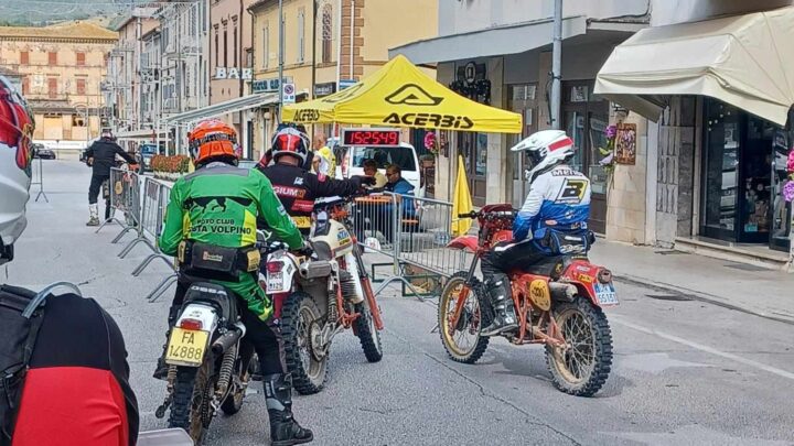 Il trialista Alessandro Merlo all’Enduro Vintage Trophy di Camerino.IL DIARIO DEL SECONDO GIORNO